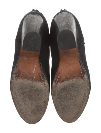 Rag & Bone Suede Leather Trim Embellishment Boots