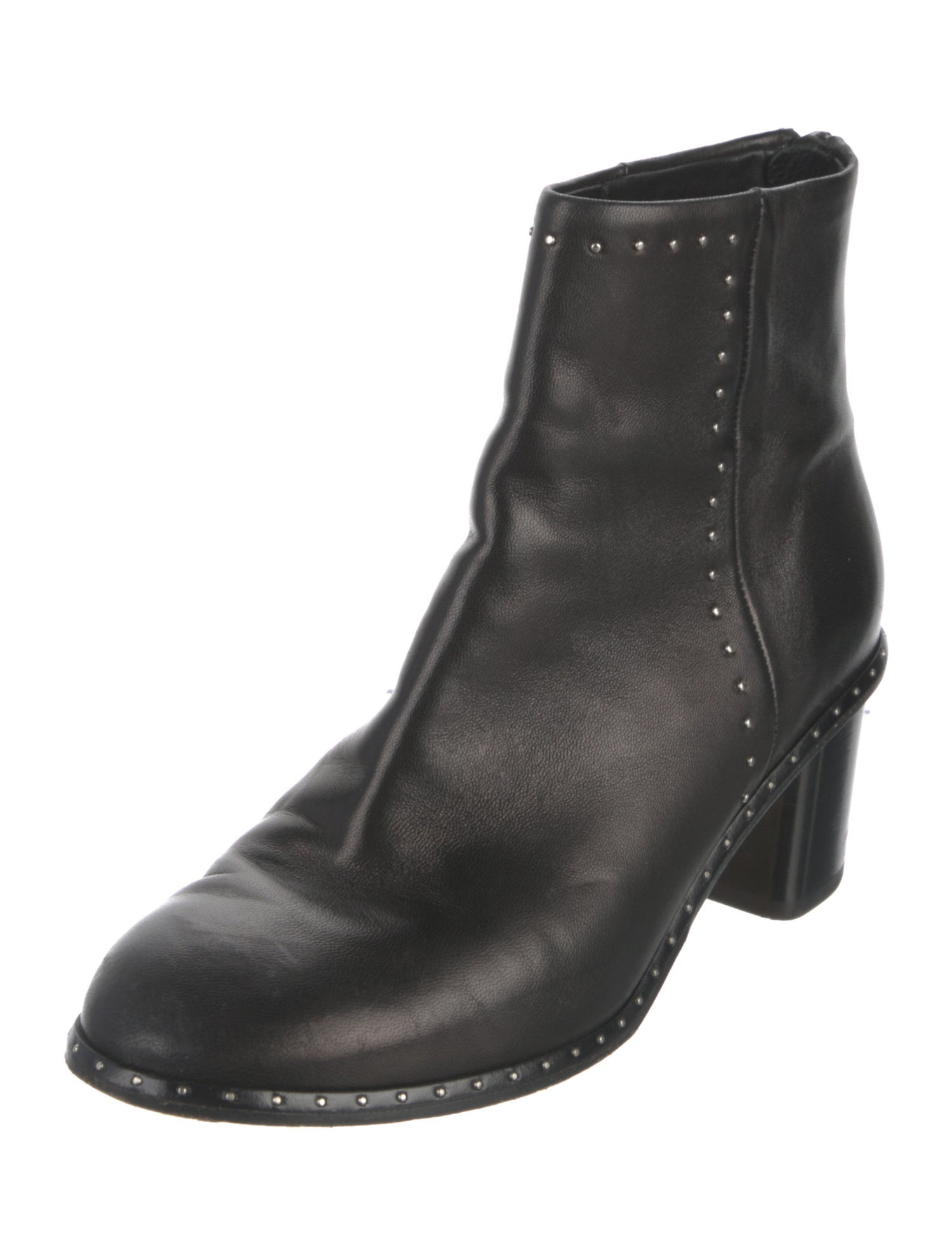 Rag & Bone Leather Studded Accents Boots
