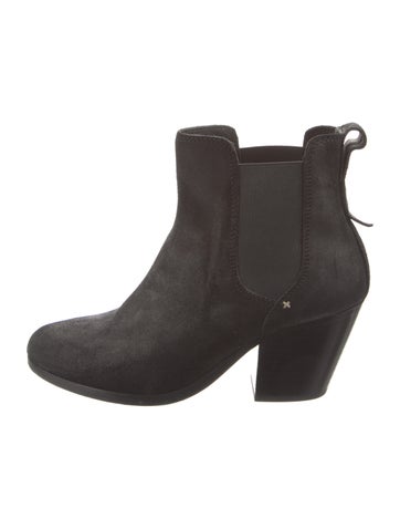 Rag & Bone Boots Suede Grosgrain Trim Chelsea Us6, It36 | 6