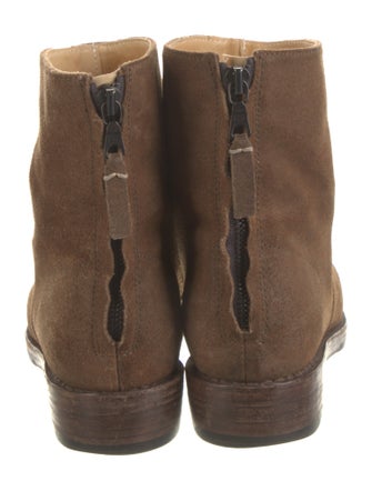 Rag & Bone Suede Moto Boots