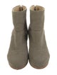 Rag & Bone Canvas Leather Trim Embellishment Boots