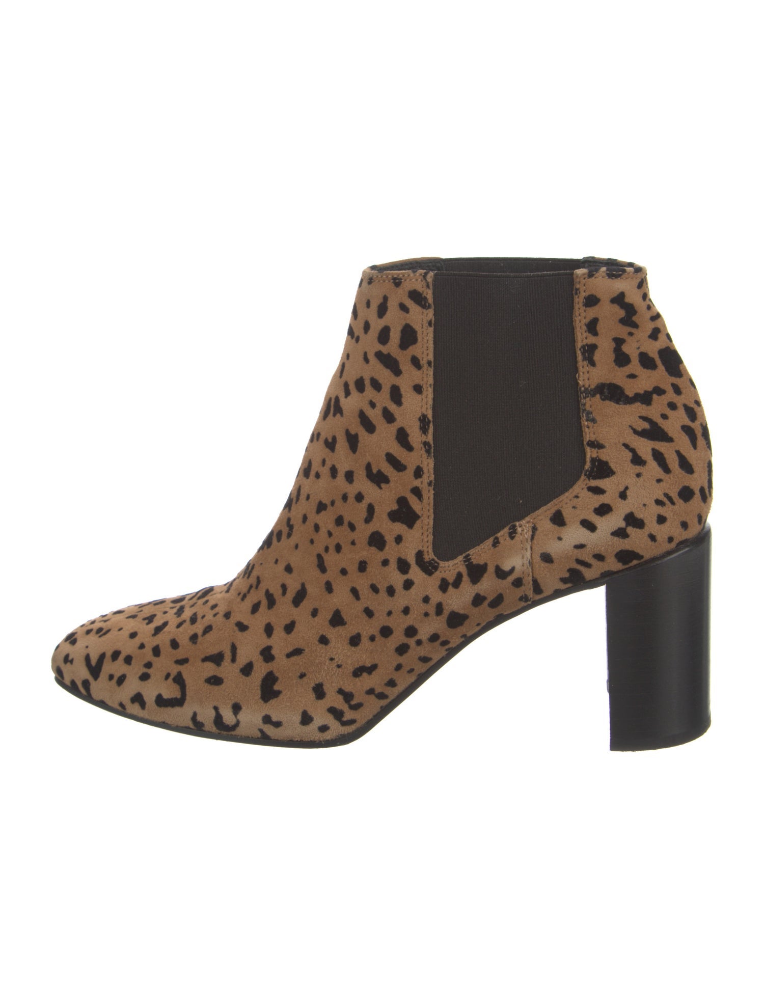 Rag & Bone Suede Animal Print Chelsea Boots