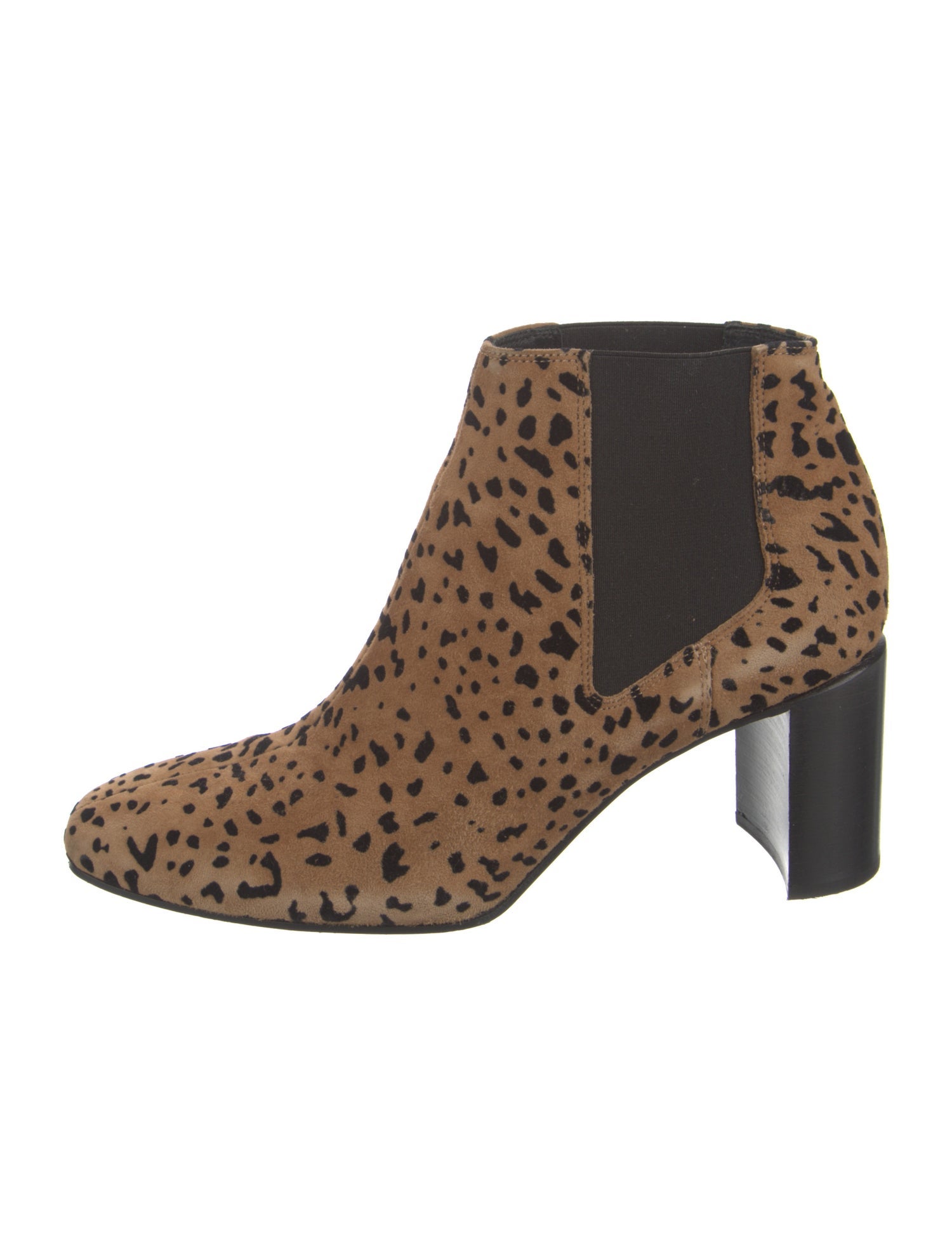 Rag & Bone Suede Animal Print Chelsea Boots