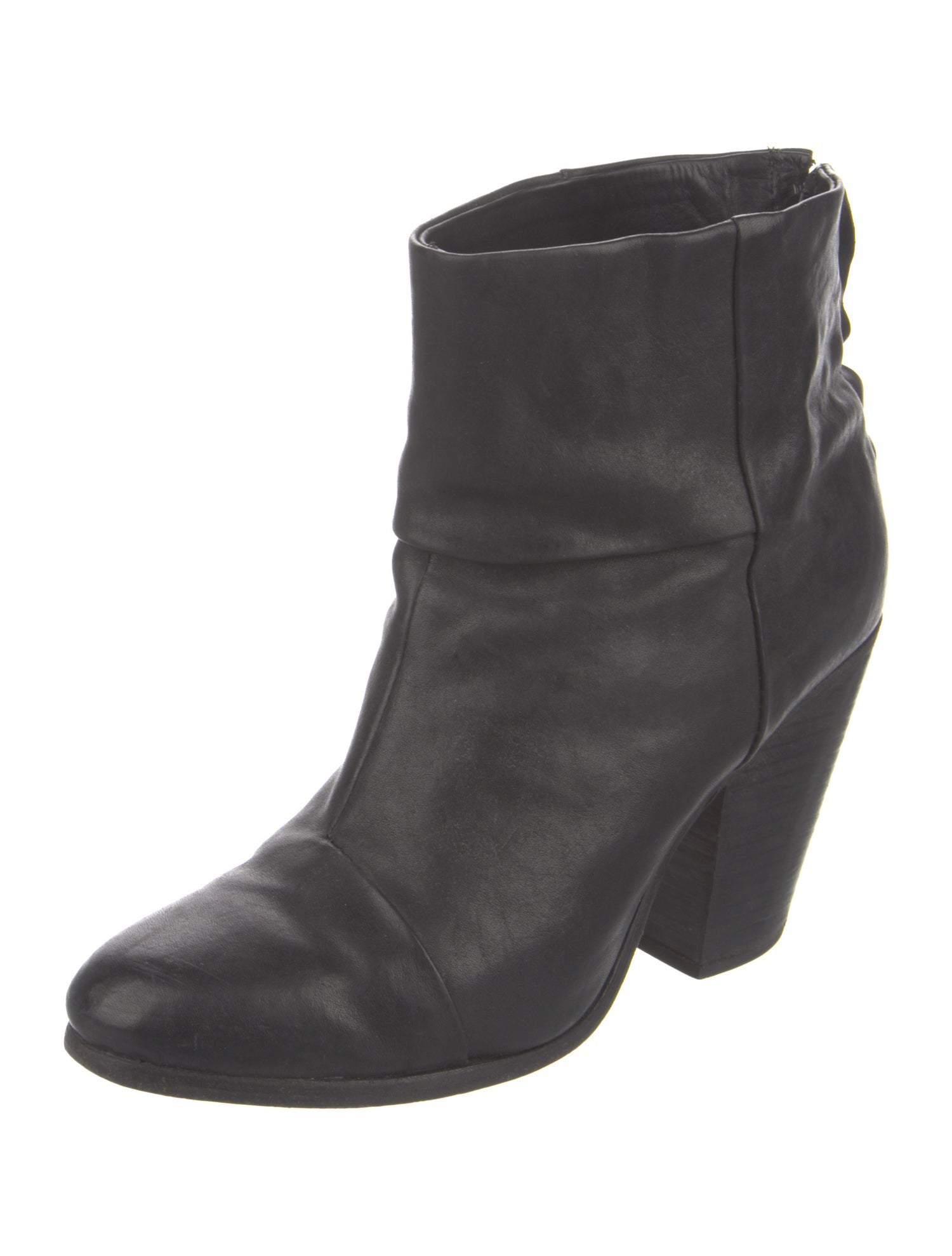 Rag & Bone Leather Distressed Accents Boots