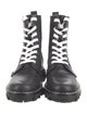 Rag & Bone Leather Whipstitch Trim Combat Boots
