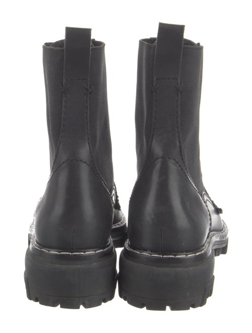 Rag & Bone Leather Whipstitch Trim Combat Boots