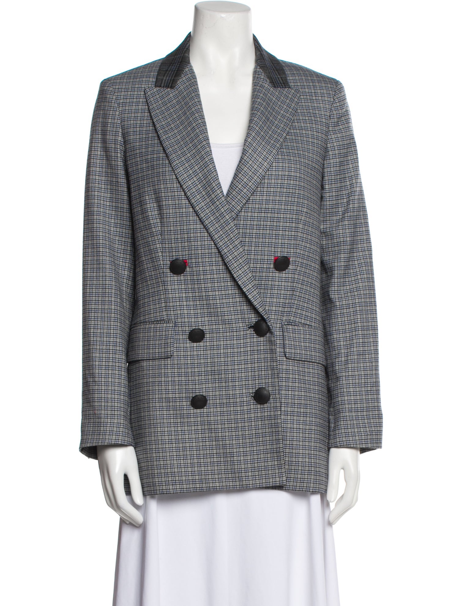 Rag & Bone Plaid Print Blazer