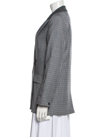 Rag & Bone Plaid Print Blazer