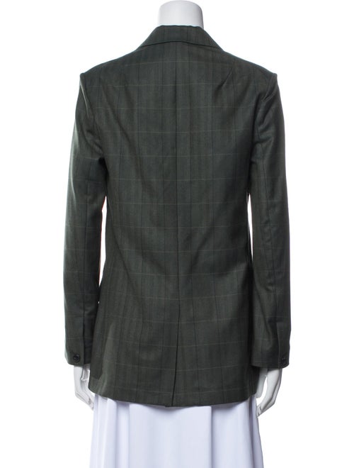 Rag & Bone Virgin Wool Plaid Print Blazer