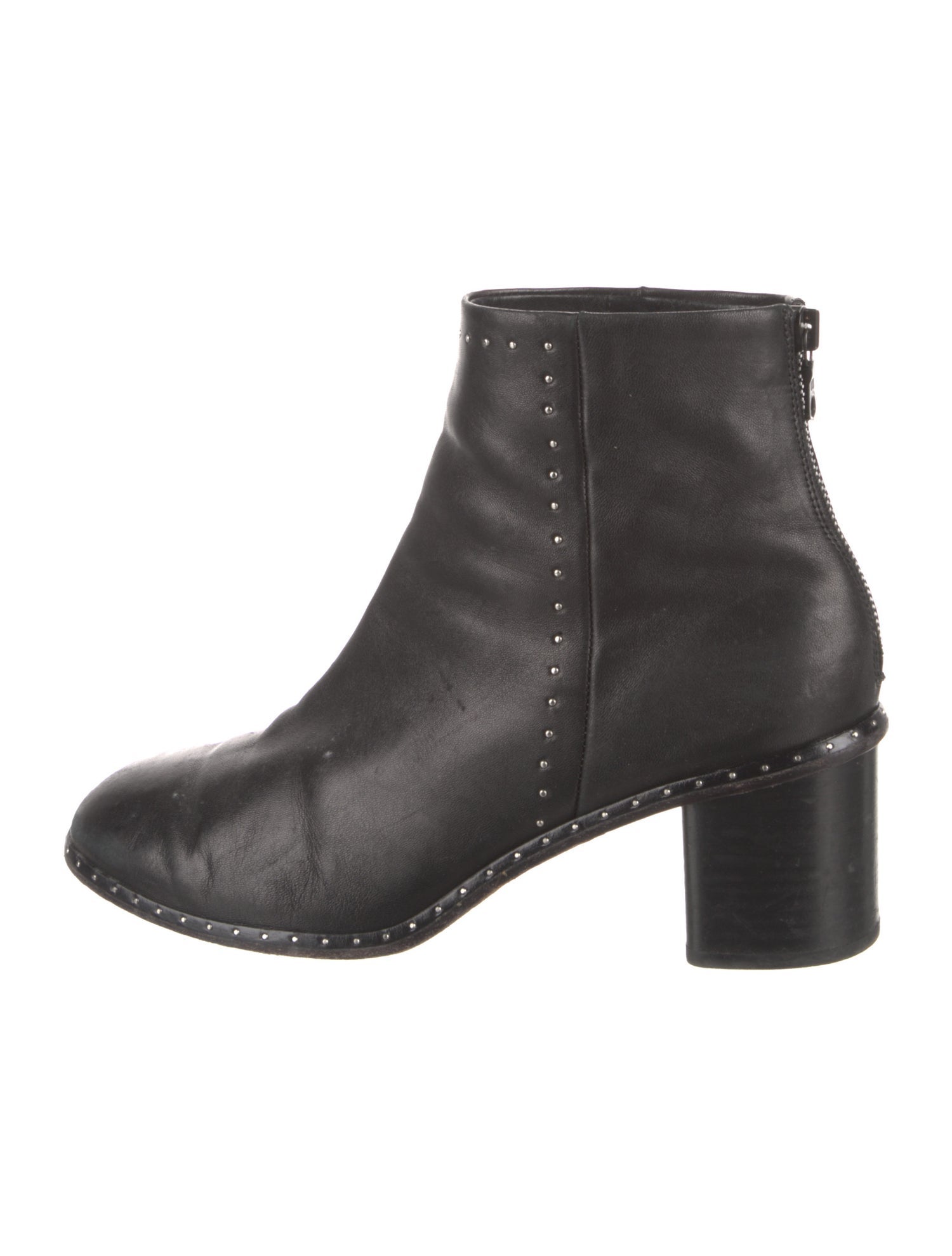 Rag & Bone Leather Studded Accents Boots