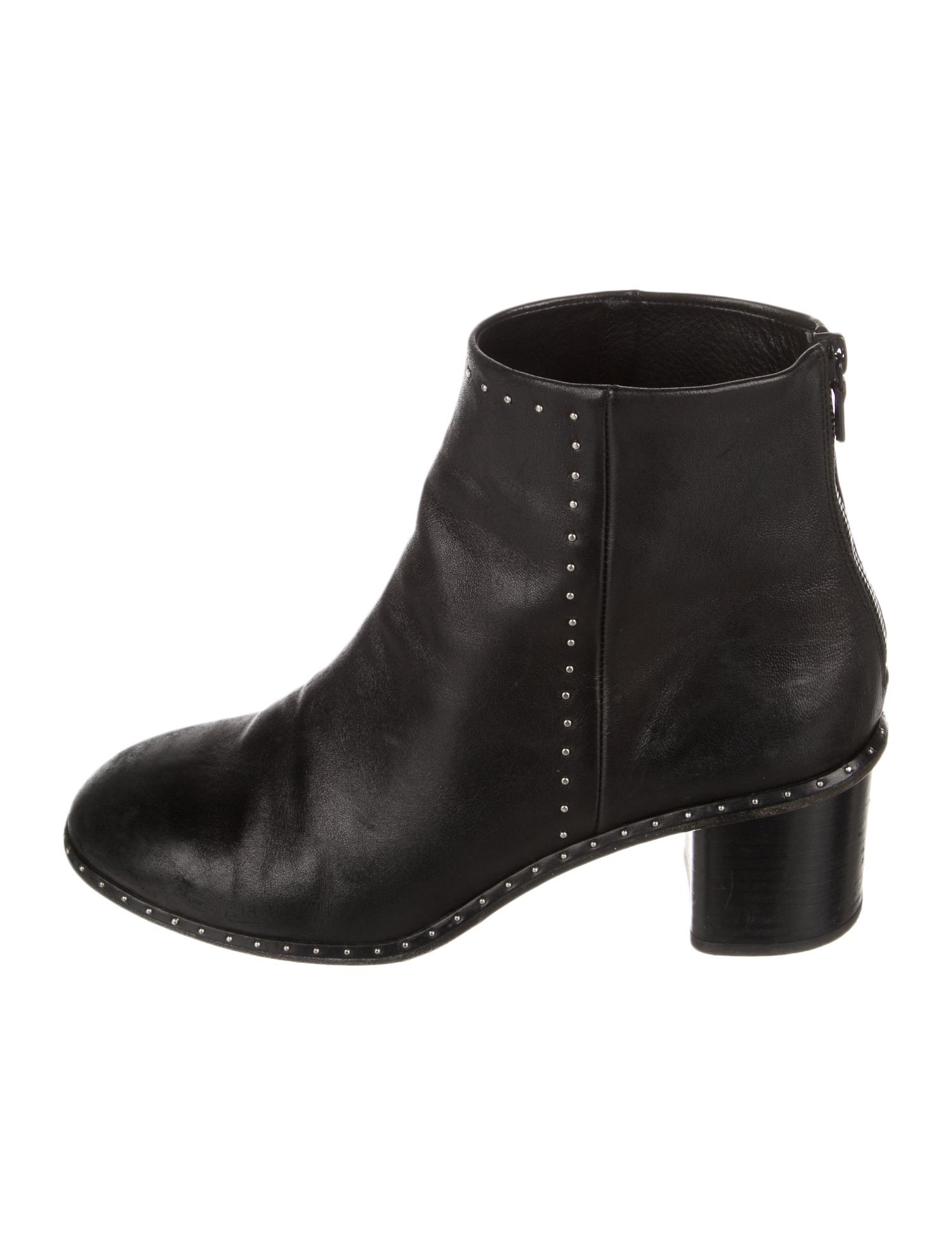 Rag & Bone Leather Studded Accents Boots