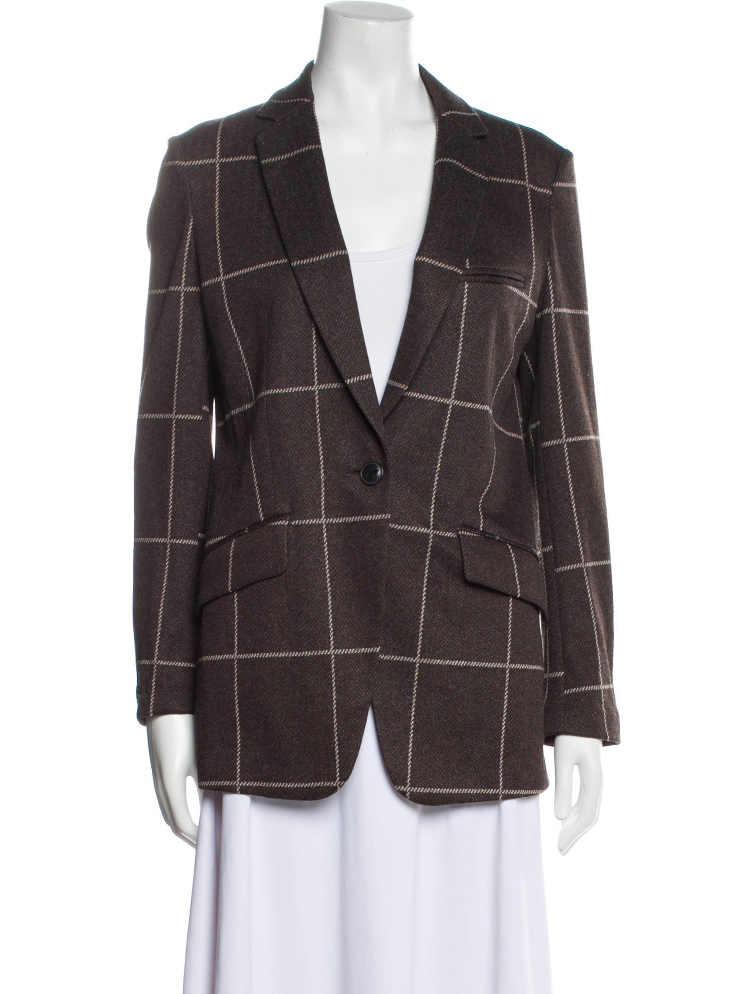 Rag & Bone Plaid Print Blazer