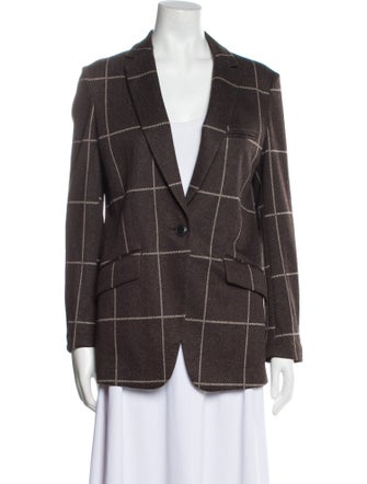Rag & Bone Plaid Print Blazer