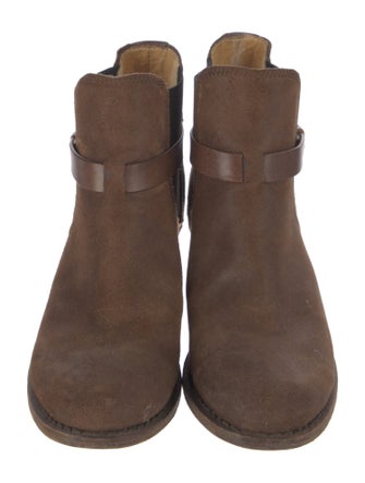 Rag & Bone Suede Grosgrain Trim Chelsea Boots