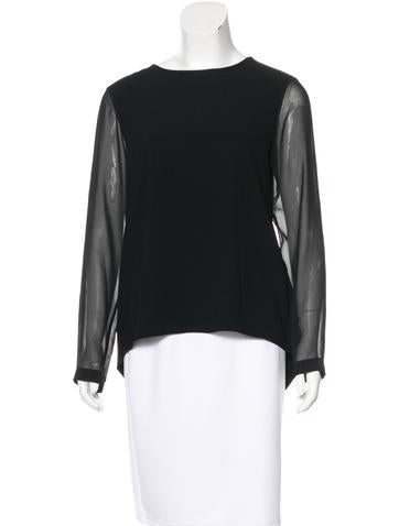 Rag & Bone Paneled Long Sleeve Blouse