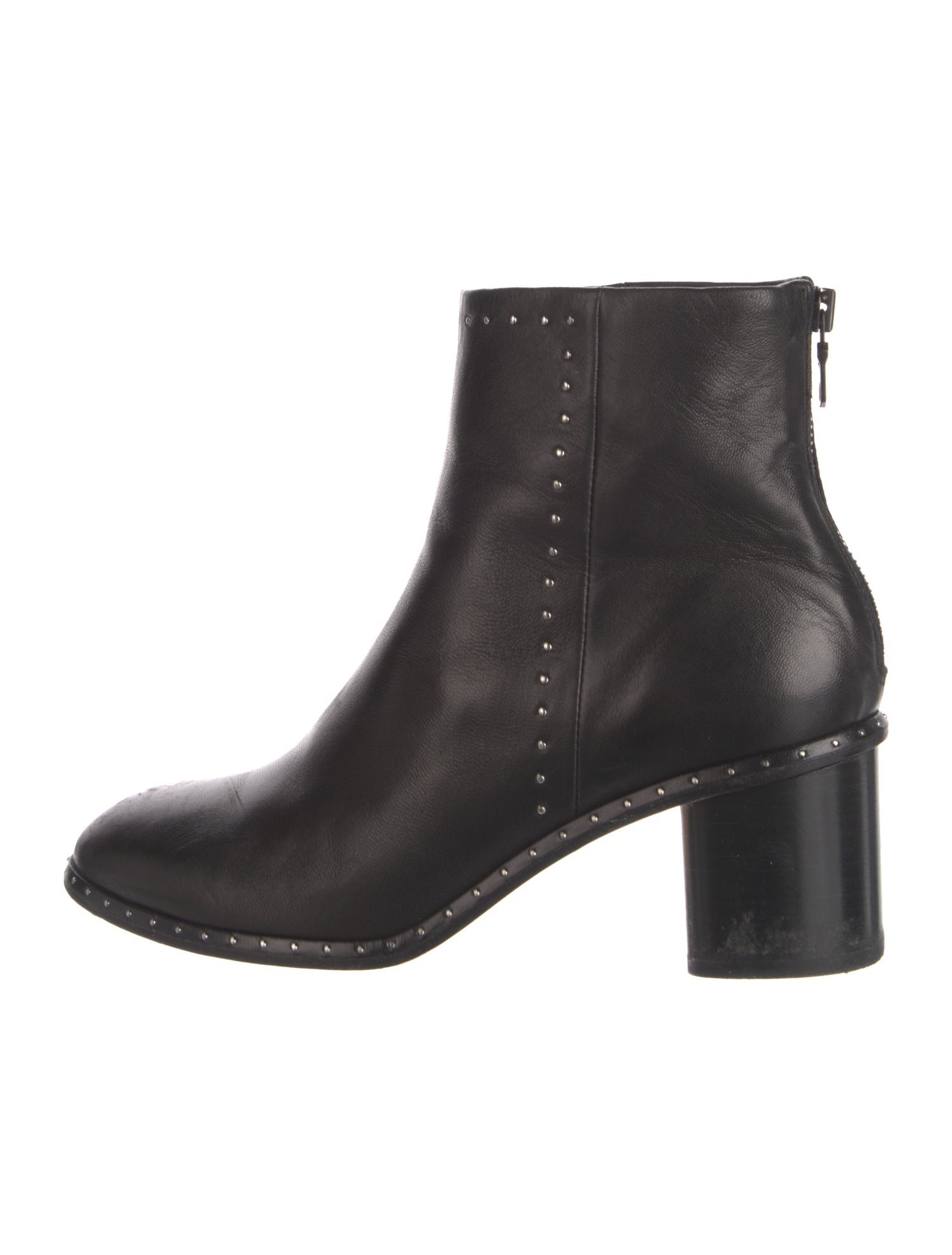 Rag & Bone Leather Studded Accents Boots