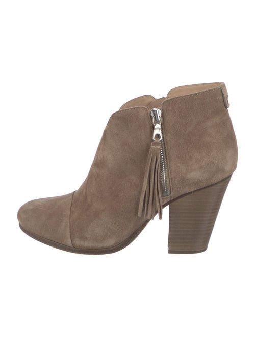 Rag & Bone Suede Fringe Trim Accent Boots