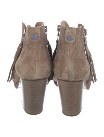 Rag & Bone Suede Fringe Trim Accent Boots
