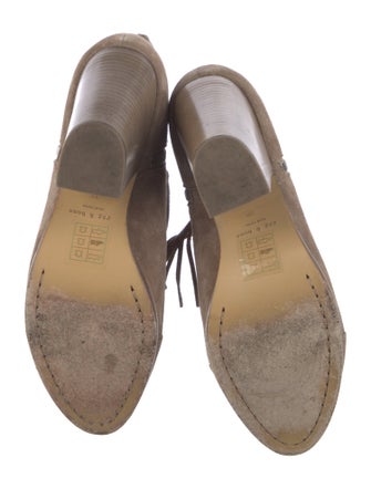 Rag & Bone Suede Fringe Trim Accent Boots