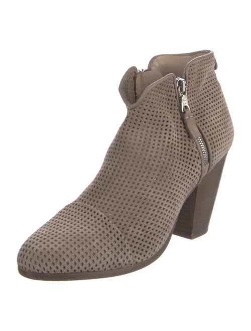 Rag & Bone Suede Lasercut Accents Boots