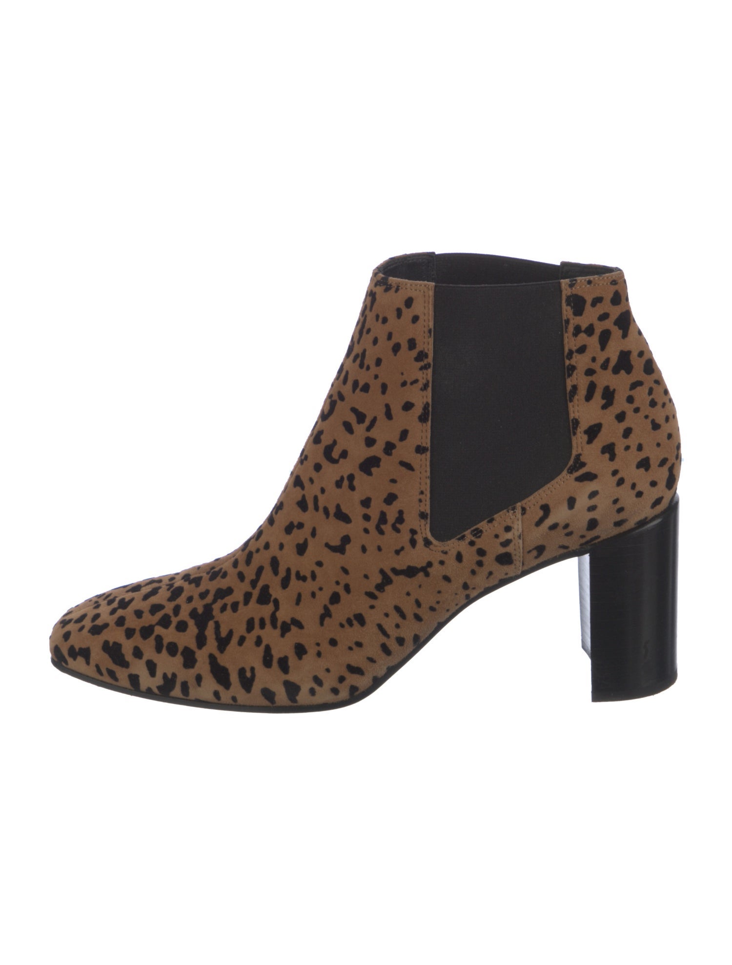 Rag & Bone Suede Animal Print Chelsea Boots