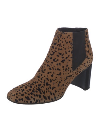Rag & Bone Suede Animal Print Chelsea Boots