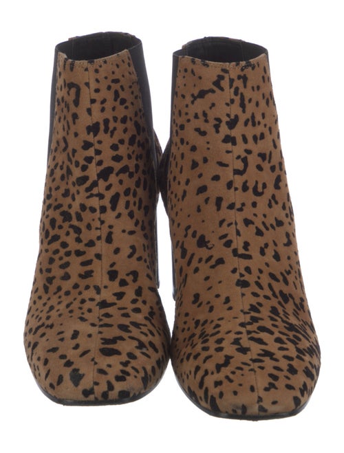 Rag & Bone Suede Animal Print Chelsea Boots