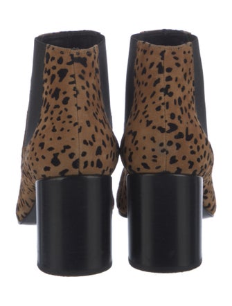 Rag & Bone Suede Animal Print Chelsea Boots