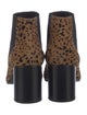Rag & Bone Suede Animal Print Chelsea Boots