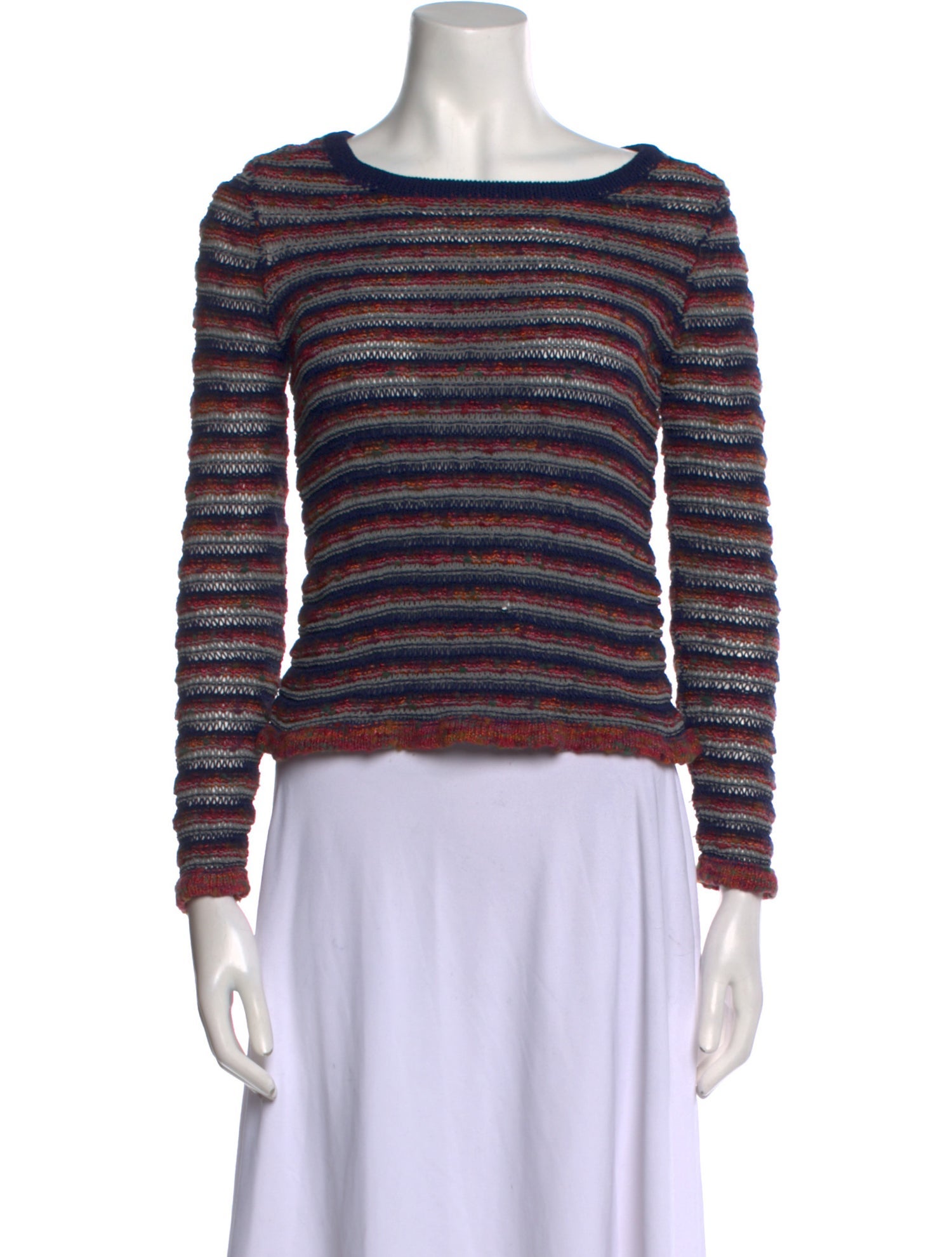 Rag & Bone Striped Scoop Neck Sweater