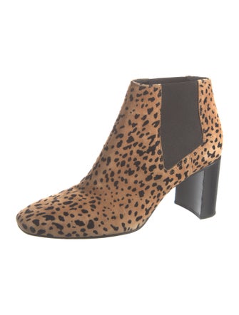 Rag & Bone Suede Animal Print Chelsea Boots