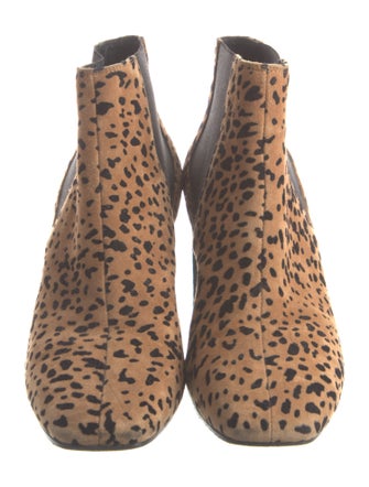 Rag & Bone Suede Animal Print Chelsea Boots