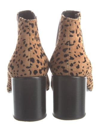 Rag & Bone Suede Animal Print Chelsea Boots