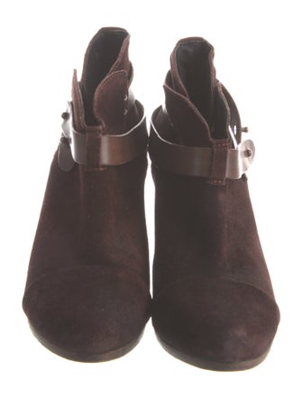 Rag & Bone Suede Leather Trim Embellishment Boots