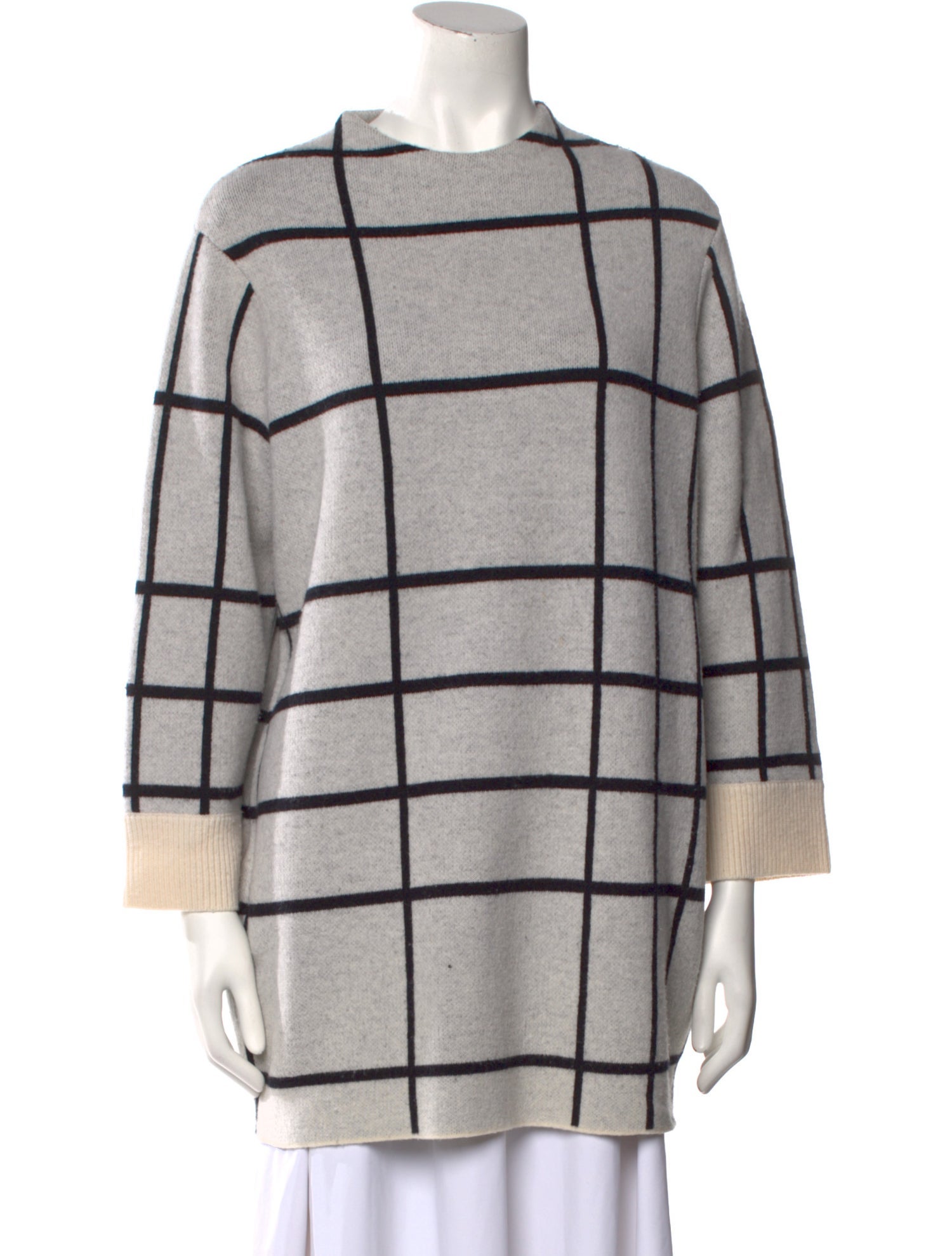 Rag & Bone Wool Plaid Print Sweater