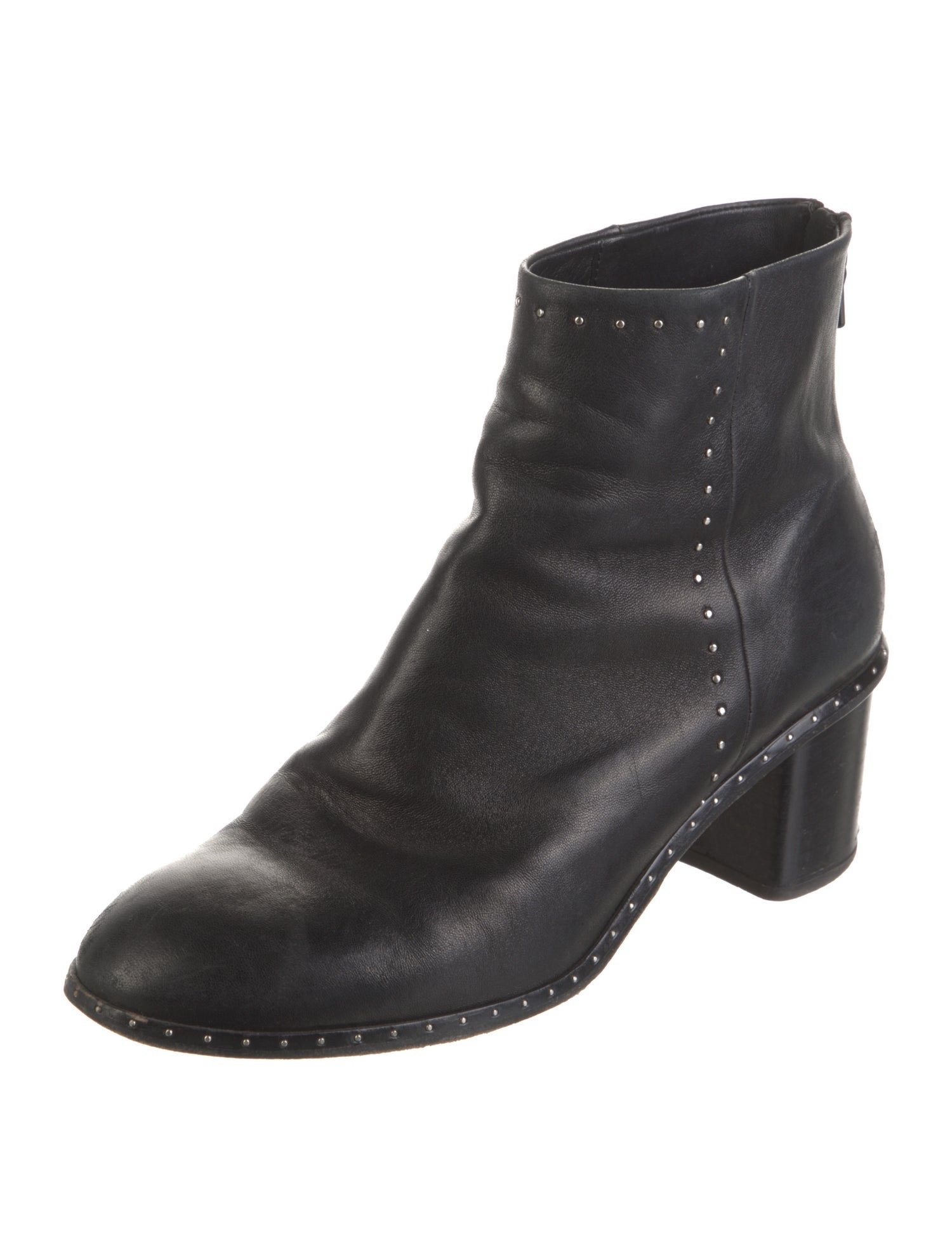 Rag & Bone Leather Studded Accents Boots