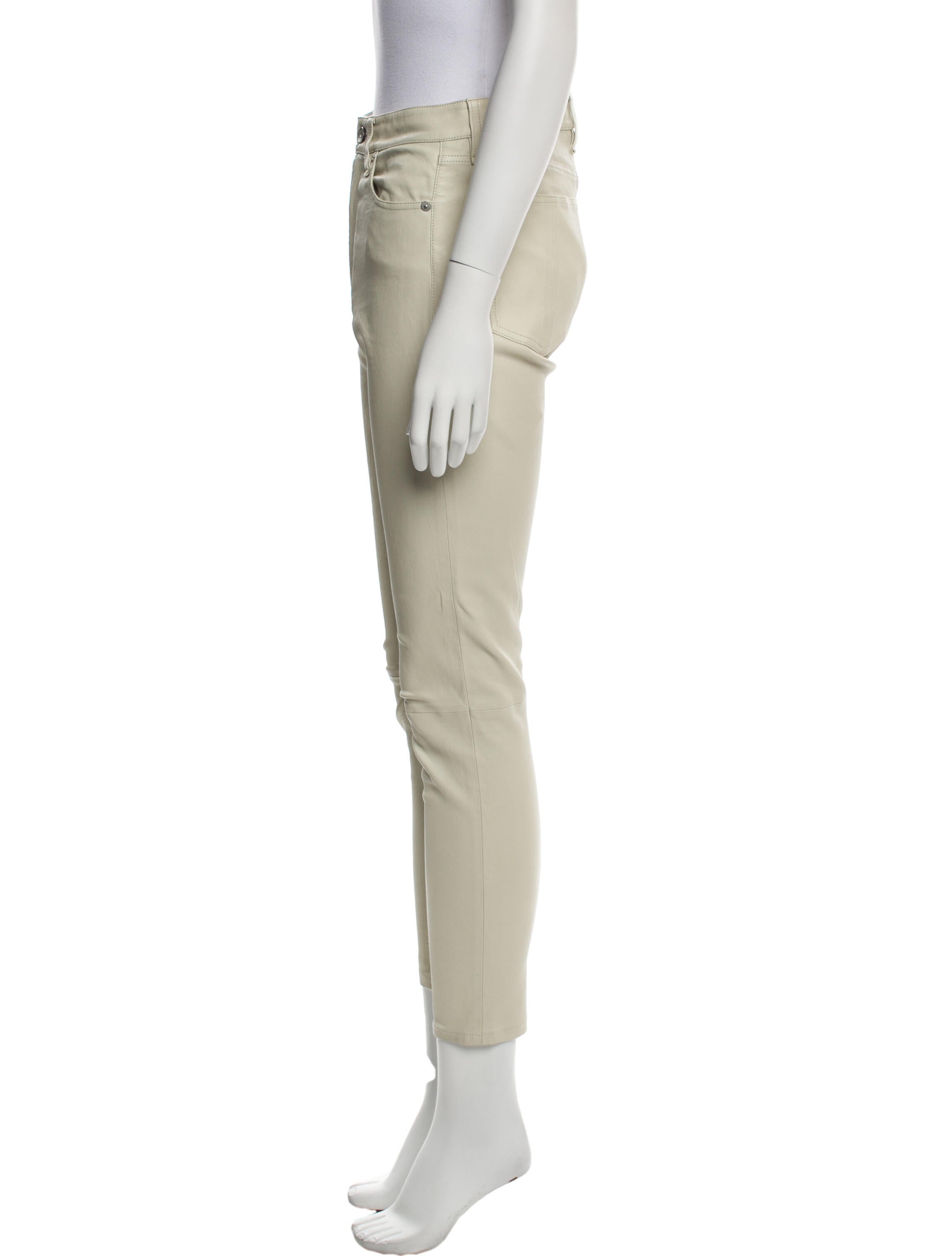 Rag & Bone Lamb Leather Skinny Leg Pants