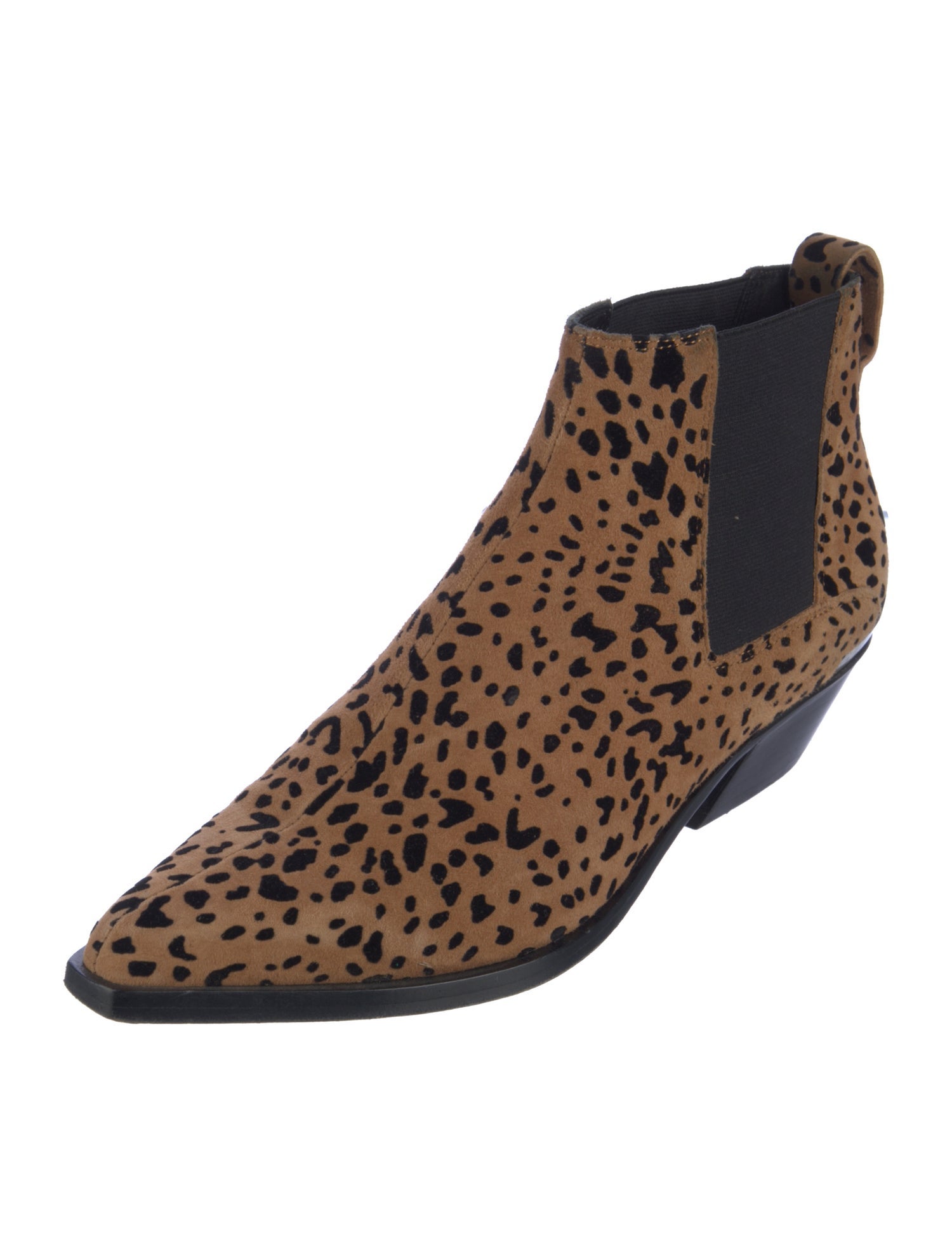 Rag & Bone Suede Animal Print Chelsea Boots