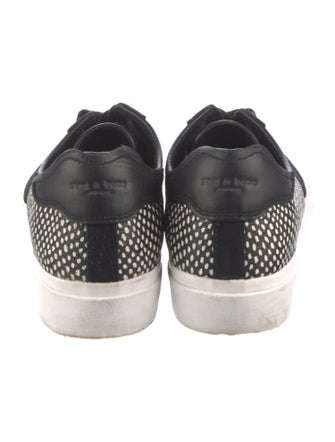 Rag & Bone Leather Animal Print Sneakers