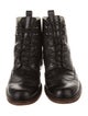 Rag & Bone Leather Lasercut Accents Combat Boots