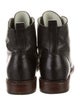 Rag & Bone Leather Lasercut Accents Combat Boots