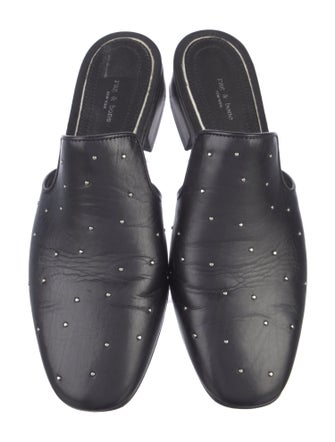 Rag & Bone Leather Studded Accents Mules