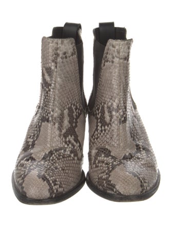 Rag & Bone Snakeskin Animal Print Chelsea Boots