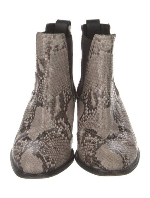 Rag & Bone Snakeskin Animal Print Chelsea Boots
