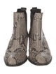 Rag & Bone Snakeskin Animal Print Chelsea Boots