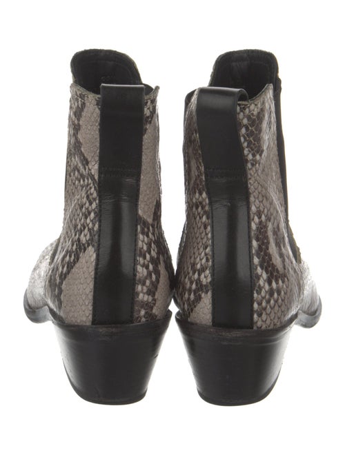 Rag & Bone Snakeskin Animal Print Chelsea Boots