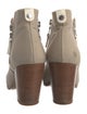 Rag & Bone Canvas Leather Trim Embellishment Boots
