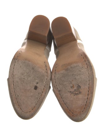 Rag & Bone Canvas Leather Trim Embellishment Boots