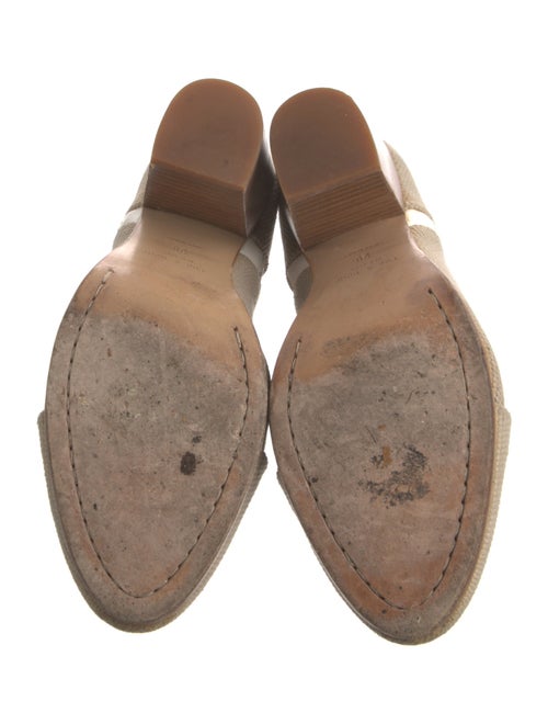 Rag & Bone Canvas Leather Trim Embellishment Boots