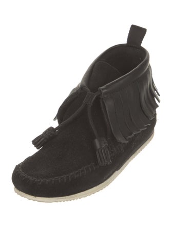 Rag & Bone Suede Tassel Accents Chelsea Boots